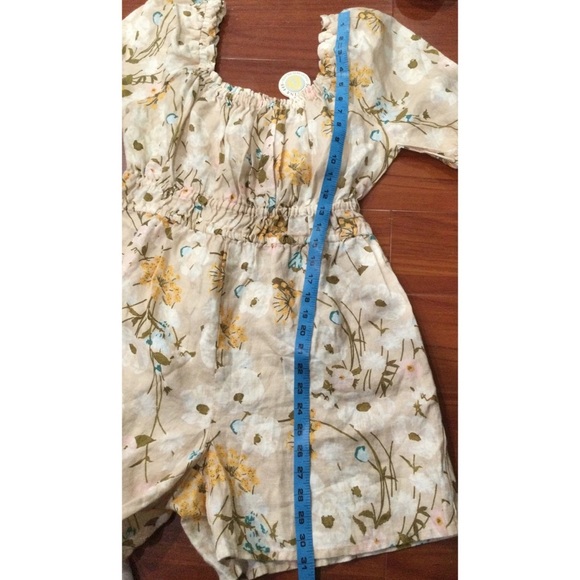 Spartina 449 Audrey Romper Linen floral - Picture 8 of 10
